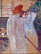 Two Women in Nightgowns Henri  Toulouse-Lautrec
